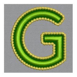 Golden Applique Alphabets 07