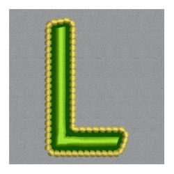 Golden Applique Alphabets 12 machine embroidery designs