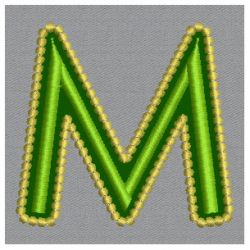 Golden Applique Alphabets 13