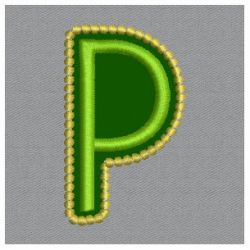 Golden Applique Alphabets 16 machine embroidery designs