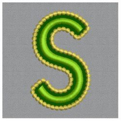 Golden Applique Alphabets 19 machine embroidery designs