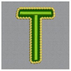 Golden Applique Alphabets 20 machine embroidery designs