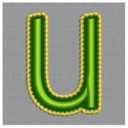 Golden Applique Alphabets 21