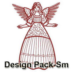 Redwork Angels(Sm) machine embroidery designs