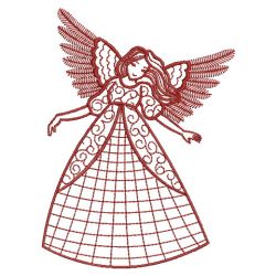 Redwork Angels 08(Lg) machine embroidery designs