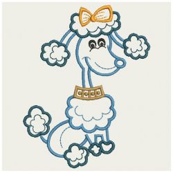 Satin Poodles 02(Sm) machine embroidery designs