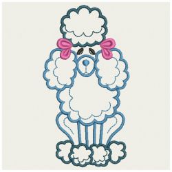 Satin Poodles 03(Md) machine embroidery designs