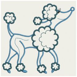 Satin Poodles 04(Sm) machine embroidery designs