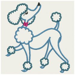 Satin Poodles 10(Md) machine embroidery designs