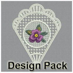 FSL Pansy Doily machine embroidery designs