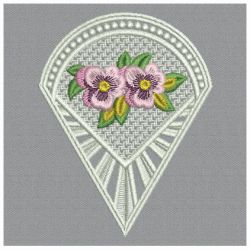 FSL Pansy Doily 10 machine embroidery designs