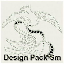 Cutwork Doves(Sm) machine embroidery designs