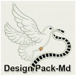 Cutwork Doves(Md) machine embroidery designs