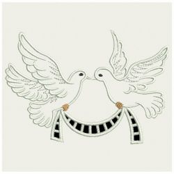 Cutwork Doves 08(Md) machine embroidery designs