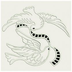 Cutwork Doves 09(Md) machine embroidery designs