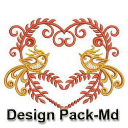Heirloom Love Birds(Md) machine embroidery designs
