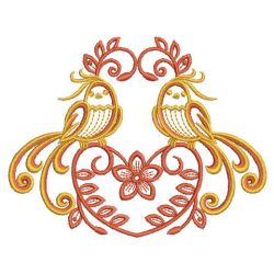 Heirloom Love Birds 06(Md) machine embroidery designs