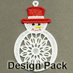FSL Christmas Snowman machine embroidery designs