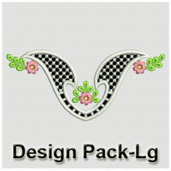 Heirloom Flower Cutworks 1(Lg) machine embroidery designs