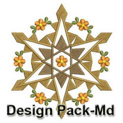 Paletted Heirloom Flowers(Md) machine embroidery designs