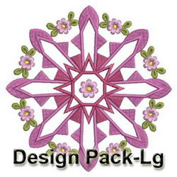 Paletted Heirloom Flowers(Lg) machine embroidery designs