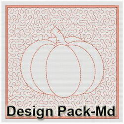 Trapunto Fruit Quilt Blocks(Md) machine embroidery designs