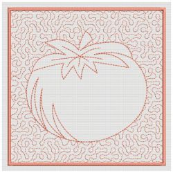 Trapunto Fruit Quilt Blocks 03(Md)