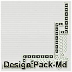 Elegant Cutwork Corners(Md) machine embroidery designs