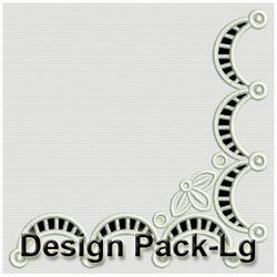 Elegant Cutwork Corners(Lg) machine embroidery designs