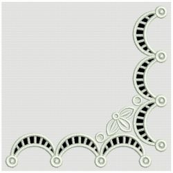 Elegant Cutwork Corners 03(Lg) machine embroidery designs