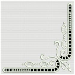 Elegant Cutwork Corners 07(Md)