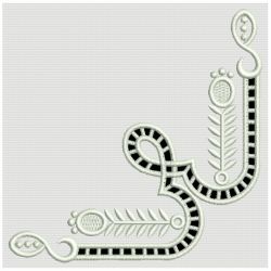 Elegant Cutwork Corners 09(Sm) machine embroidery designs