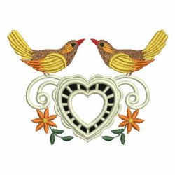 Heirloom Bird Cutworks 07 machine embroidery designs