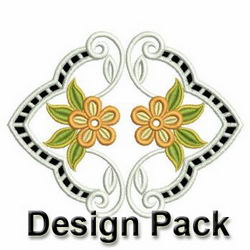 Heirloom Flower Cutworks 2 machine embroidery designs