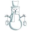 Bluework Snowman 2 07(Lg)