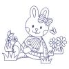 Redwork Cute Rabbit 06(Lg)