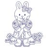 Redwork Cute Rabbit 08(Sm)