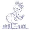 Redwork Cute Rabbit 13(Md)