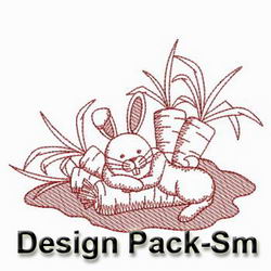 Redwork Bunny(Sm) machine embroidery designs