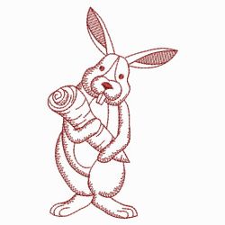 Redwork Bunny 01(Lg)