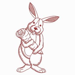 Redwork Bunny 01(Md) machine embroidery designs