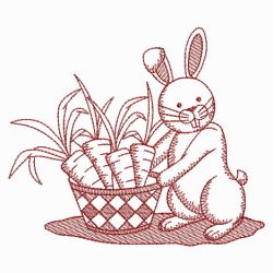 Redwork Bunny 06(Sm)