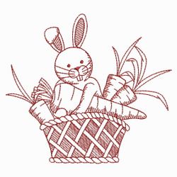 Redwork Bunny 07(Lg) machine embroidery designs