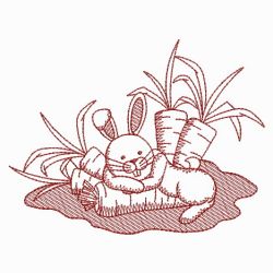 Redwork Bunny 08(Lg) machine embroidery designs