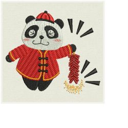 Happy Chinese Panda 02 machine embroidery designs