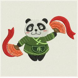 Happy Chinese Panda 08 machine embroidery designs