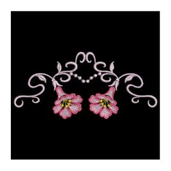 Decorative Morning Glory 01(Md) machine embroidery designs
