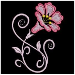 Decorative Morning Glory 05(Lg) machine embroidery designs