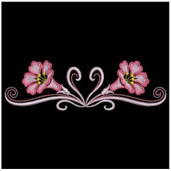 Decorative Morning Glory 08(Lg) machine embroidery designs