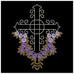 Cross and Rose 05 machine embroidery designs